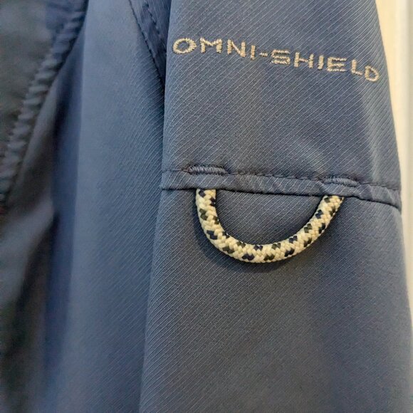 Columbia Omni-Shield PFG Blood and Guts Blue Long Sleeve Vented Fishing Shirt - Picture 6 of 14